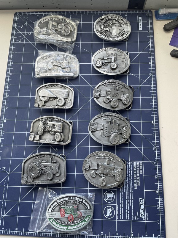 Oliver Hart-Parr Collector Belt Buckle 2000, 2005, 2007, 2008, 2009, 2010, 202s