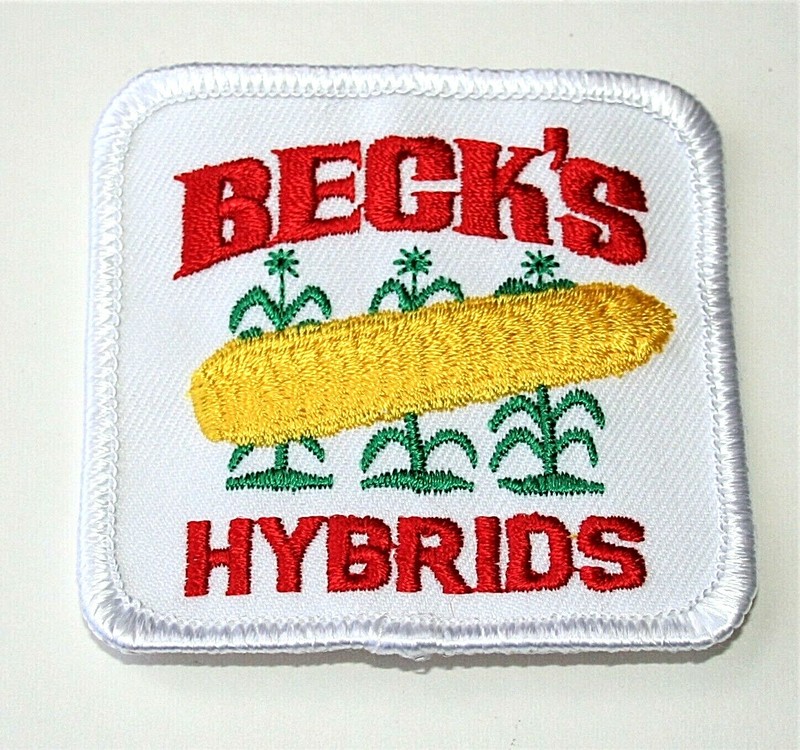 Beck’s Hybrid Corn Seed Agriculture Farming Cloth Jacket Patch New 2010s