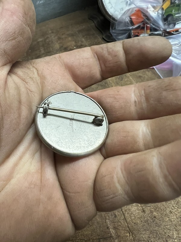 Obsolete Vermont Farm Machine Co Employee ID Number 57 Shirt Pin Badge Button gallery