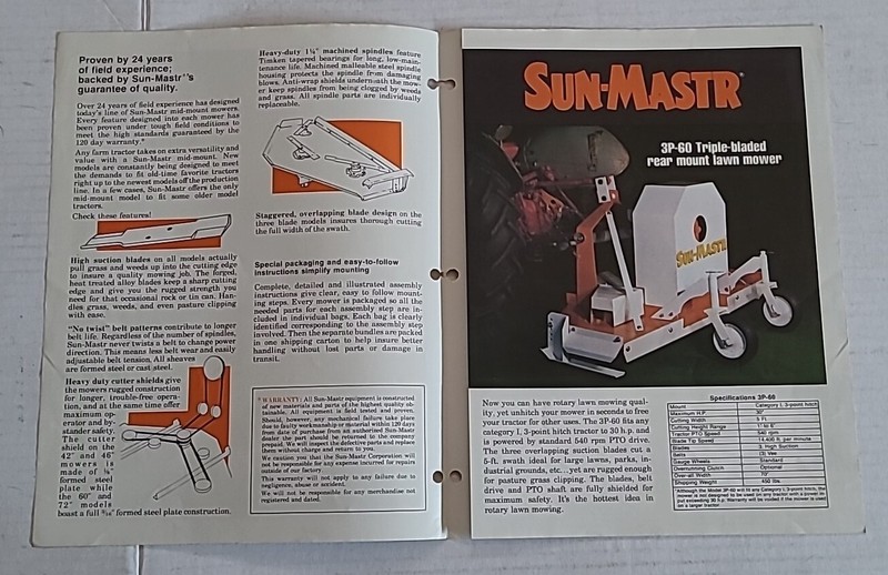 Sun-mastr Mid-mount Mower Brochure gallery