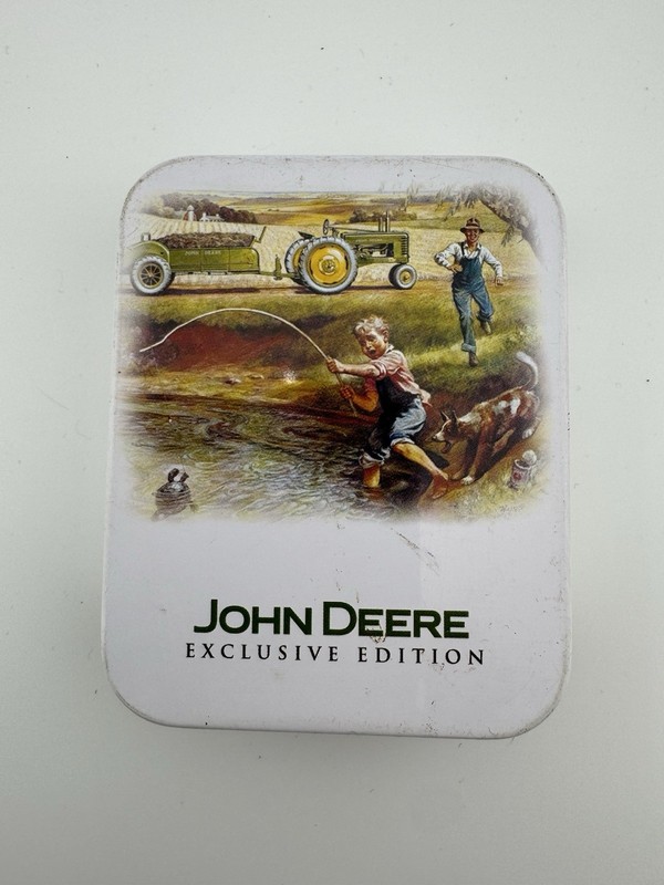 VINTAGE John Deere Exclusive Edition 40 Series Analog Pocket Watch With Tin Box