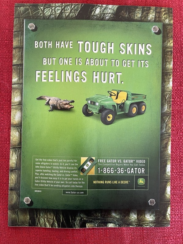 Print Advertisement 2003 John Deere Gator Utility Vehicle Print Ad