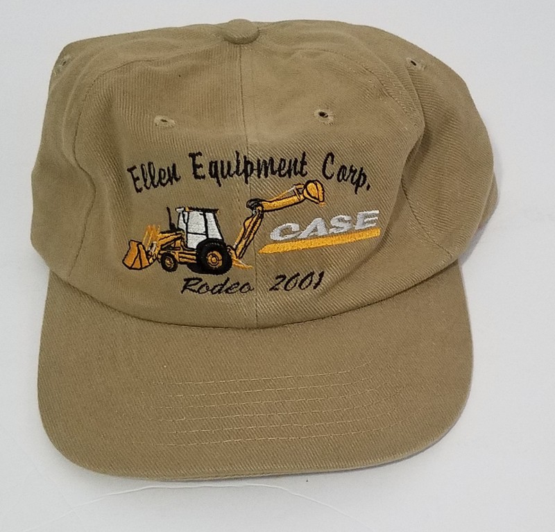Vintage Case Hat Ellen Equipment Corporation Rodeo 2001 Strap Back Hat