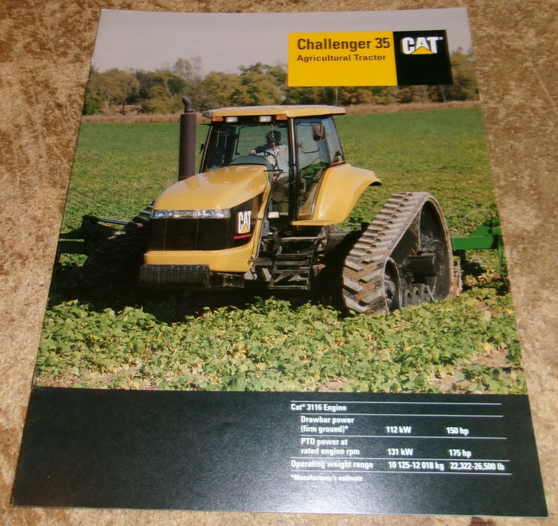 1997 CAT challenger 35 tractor brochure in good shape used