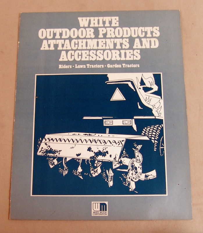 Vintage White Outdoor Products Attachments Advertising Brochure -Ca 1970’s!