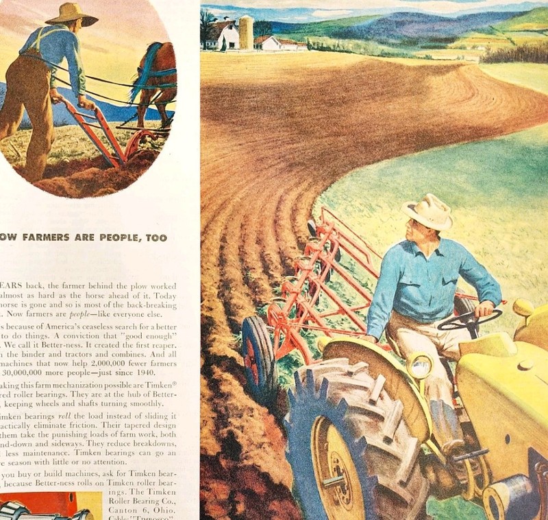 1958 Timken Bearings Tractor Supply Advertisement Farming Agriculture DWII29