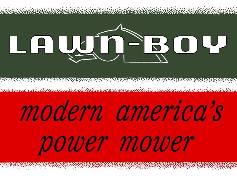 Lawn Boy – Modern America’s Power Mower NEW Sign 24×30″ USA STEEL XL Size