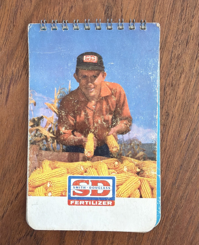 1964 Smith Douglass SD Fertilizer Pocket Memo Book Notebook Calendar Notepad