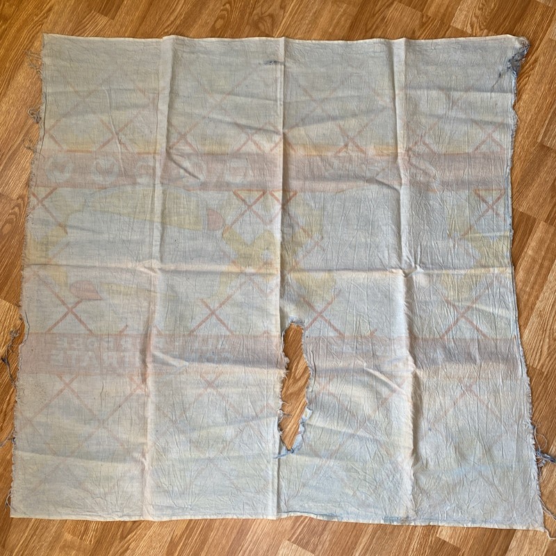 VTG distressed Cloth Feed Bag 100lb All-Purpose Concentrate Sack Mankato, MN gallery