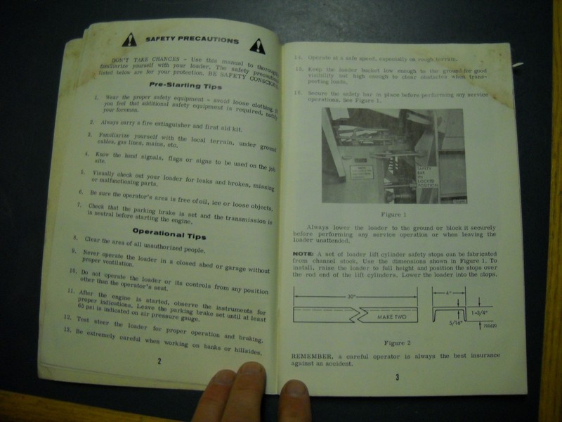 CASE W 26 SERIES B LOADER OPERATORS MANUAL FORM NO 9-2711 gallery