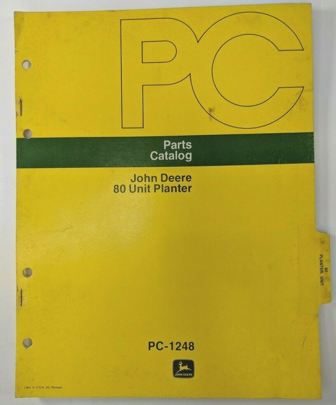 Vintage John Deere Parts Catalog OEM PC-1248 80 Unit Planter Equipment Part List