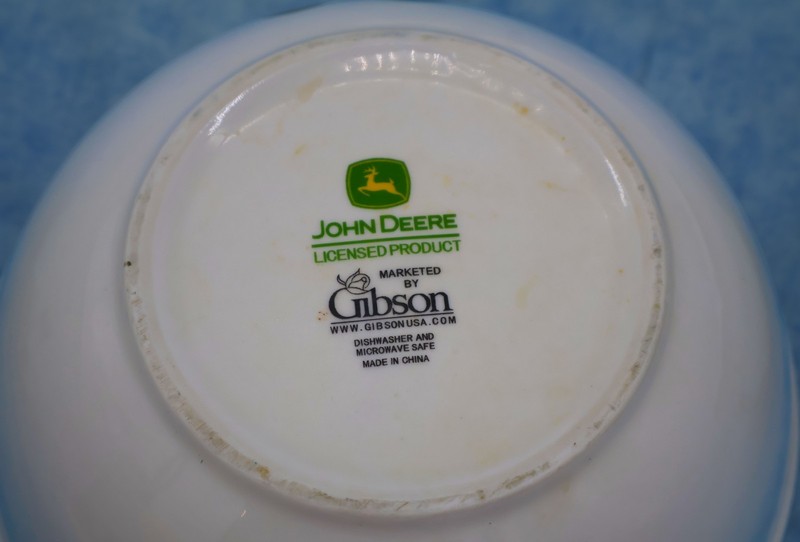John Deere Mixing Bowl Set 3pc Nesting Ceramic Tractor Farm Kitchen Gibson gallery