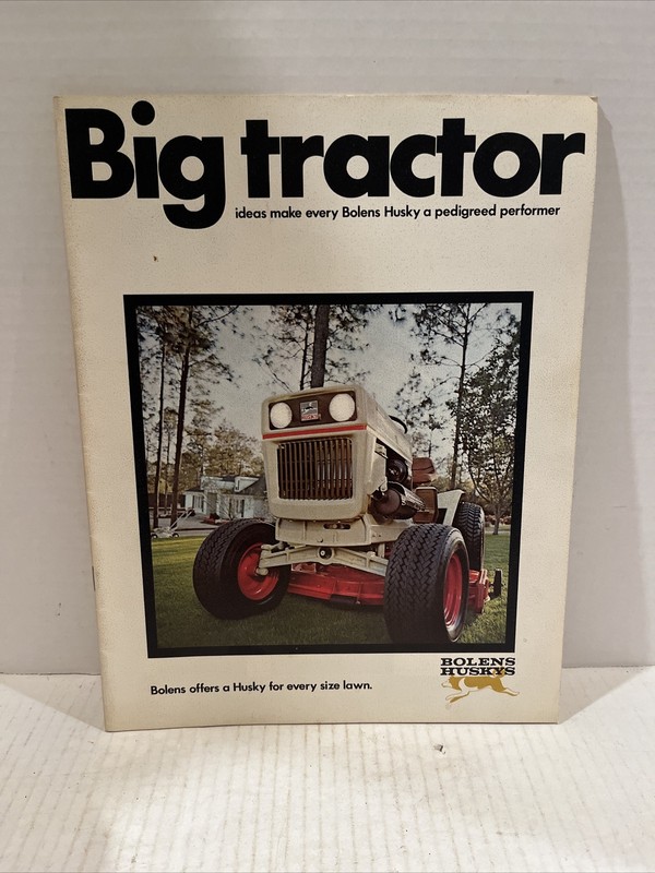 Bolens Husky Big Tractor Full Color Brochure Catalog