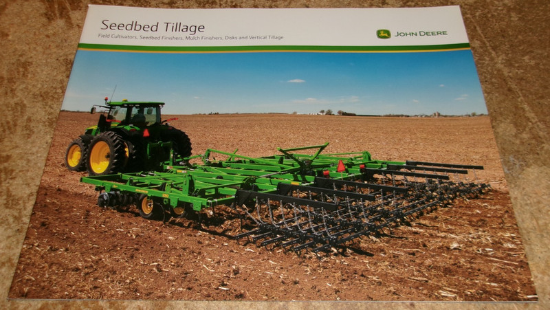 2012 john deere seedbed tillage brochure in nice shape used