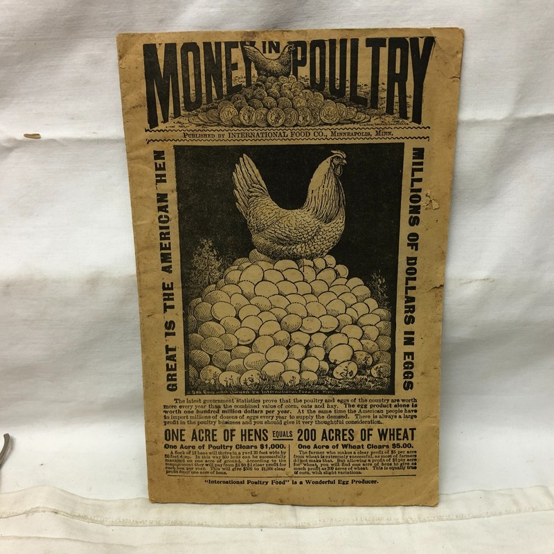 c1900s Money in Poultry Booklet International Poultry Food gallery