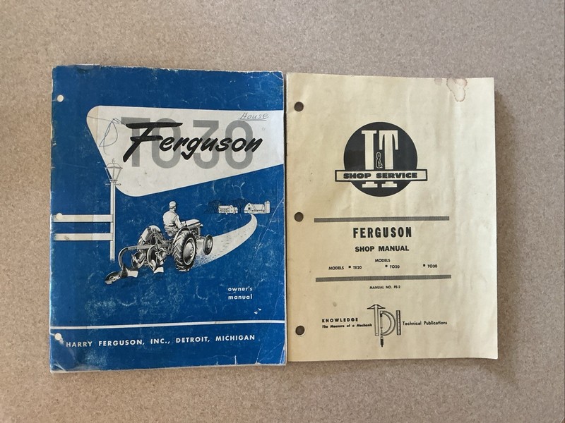 Vintage Ferguson TO30 Tractor Owners Manual And Shop Manual
