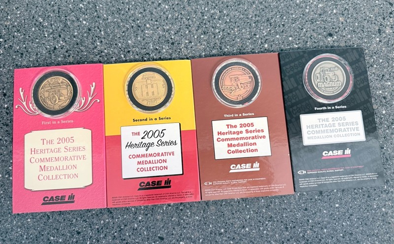 Case IH 2005 Heritage Series Commemorative Medallion Collection # 1-4