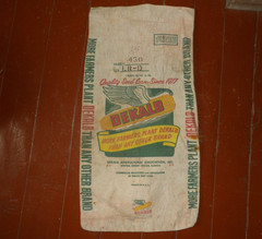 Vintage DEKALB Seed Corn Grain Sack Feedsack 1 Bushel