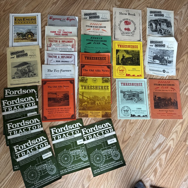 25+ 1960s-90s tractor collecting magazine Engineers Engines 1969 Thresheree Wow!