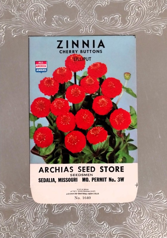 Lot: 5 Vintage Unused Lithographed Flower Seed Packets; Schmidt Litho Co. NOS gallery