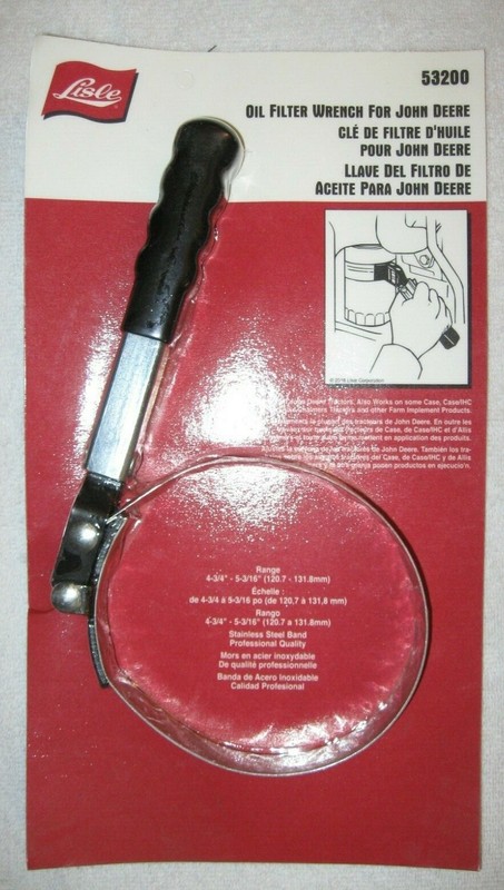 NEW LISLE OIL FILTER WRENCH FOR YOUR JOHN DEERE TRACTORS AND COMBINES 53200