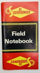 Sunflower Field Notebook 1973 Feed Farm book have no pen writings Agriculture