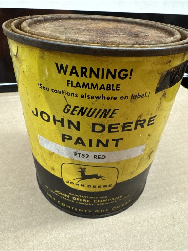 Vintage Genuine John Deere PT52 Red Paint