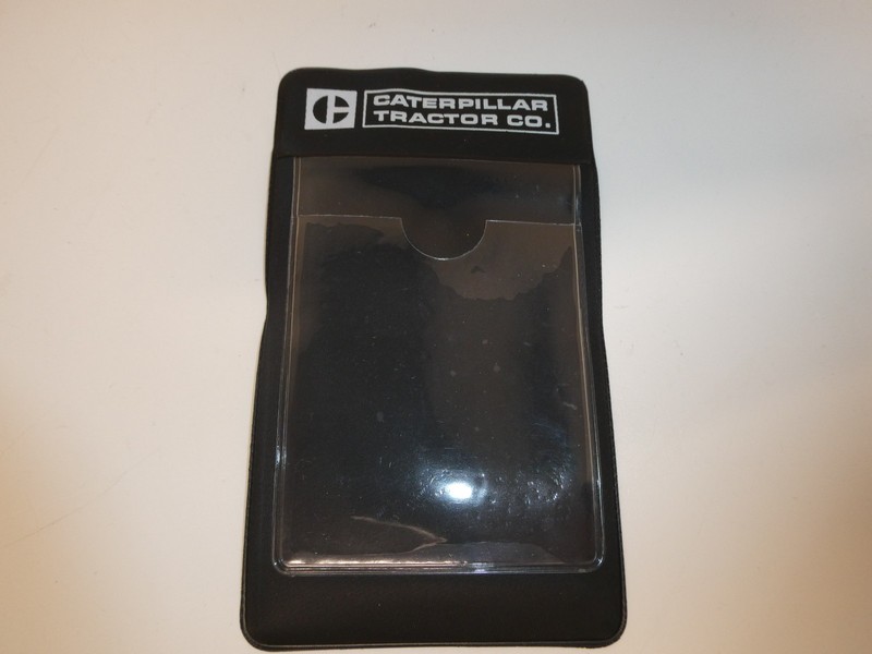 VTG 1980’S CATERPILLAR TRACTOR CO EMPLOYEE SHIRT POCKET NAME ID CARD HOLDER B