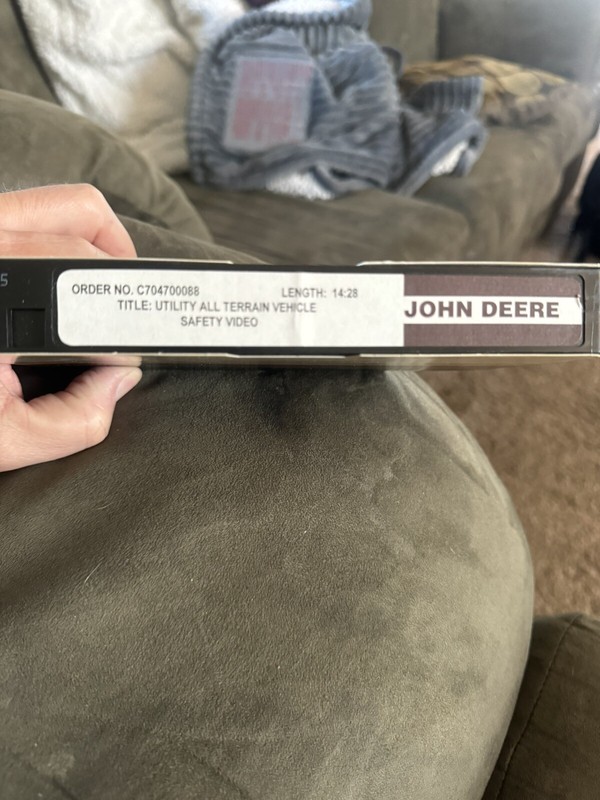 John Deere Buck Utility’s VHS Tape Utility All Terrain Vehicle Safety Video