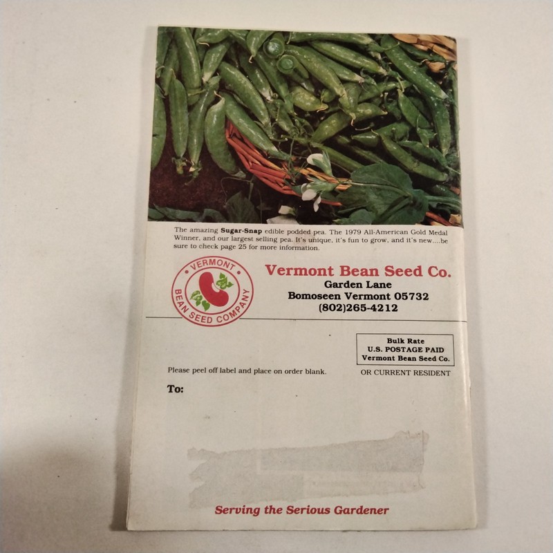 Vermont Bean Seed Company Beans Peas And Corn Meal Order Catalog Vintage gallery