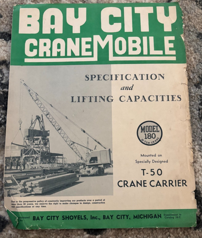 Bay City 190 CW 25 Ton Crane Mobile Brochure AMIL25