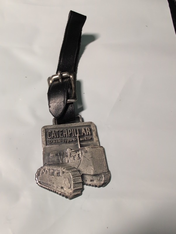 1035 Vtg Caterpillar Cat D7 Crawler Tractor Watch Fob For Tenco Sacramento Ca