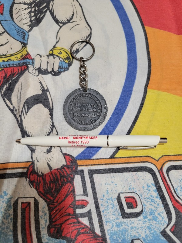 Vtg Case IH Pen David Moneymaker Retired 27yrs 1993 Best Wishes & Keychain gallery
