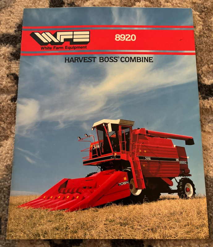 White Tractor 8920 Harvest Boss Combine Brochure FCCA25