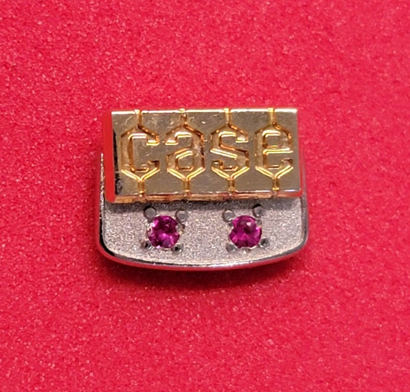 VINTAGE CASE TRACTOR TIE TAC LAPEL PIN CASE EQUIPMENT