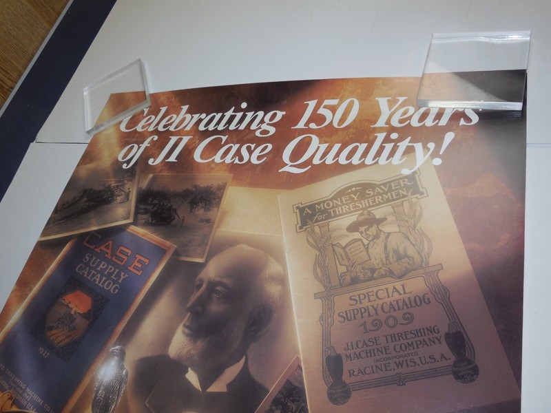 PO1 Vintage JI CASE 1842-1992 150 YEARS EMPLOYEE POSTER TRACTOR HISTORY gallery