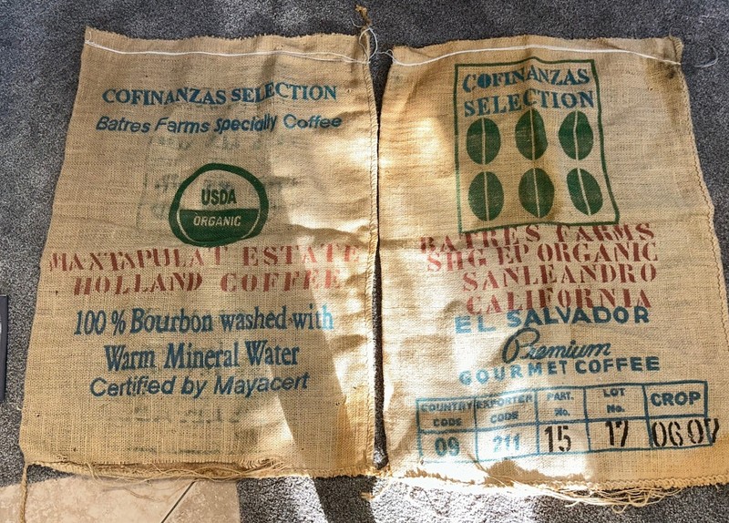 Vintage Burlap Jute Coffee Bean Sacks