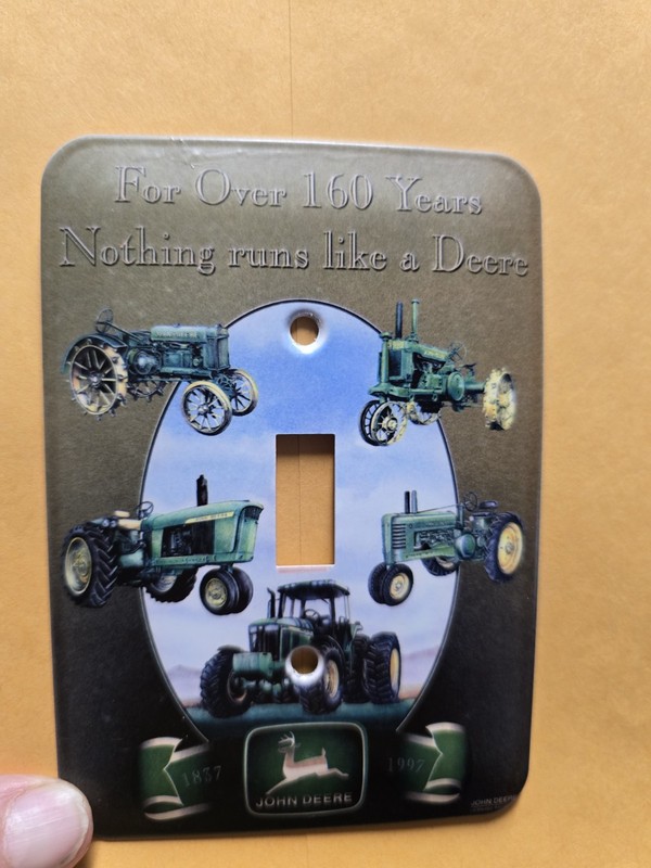 John Deere Light Switch Single Cover New. T125