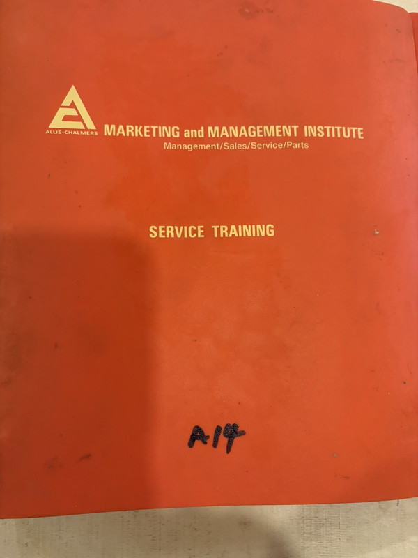 Allis-Chalmers Service Training Supplement