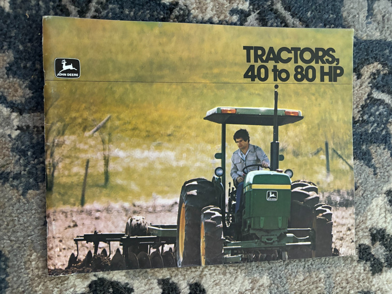 John Deere 2040 2240 2440 2640 2940 Tractor For 1980 Brochure DCPA26