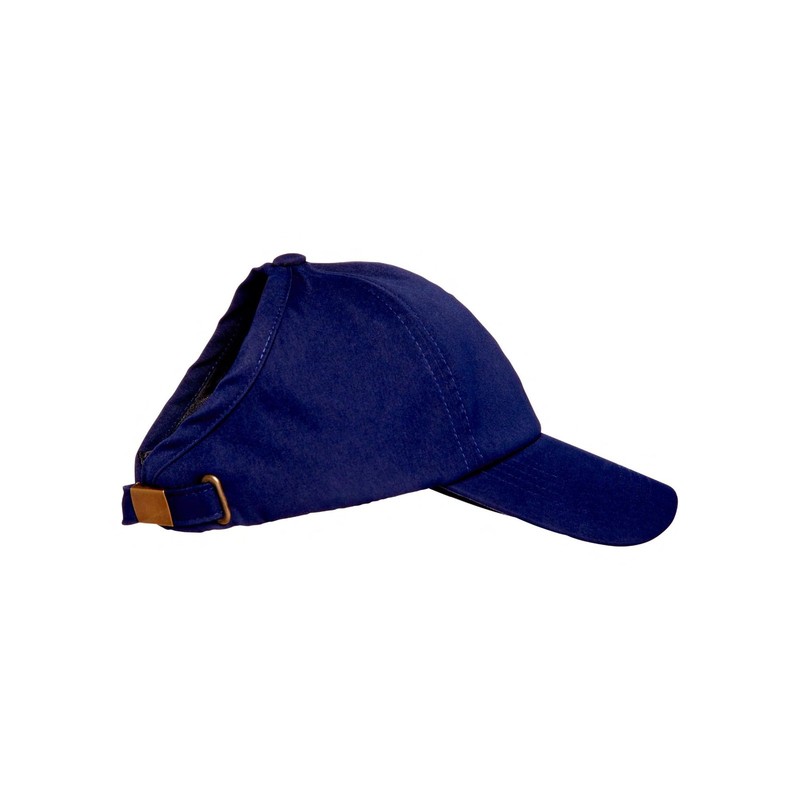 Red by Kiss Satin-Lined Backless Baseball Cap - Ponytail Hat Navy gallery