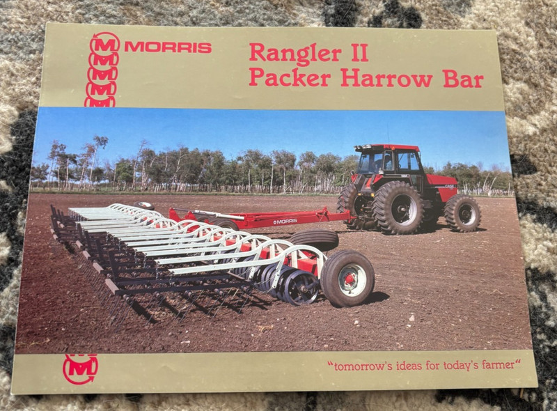 Morris Rangler II Packer Harrow Bar Brochure FCCA25