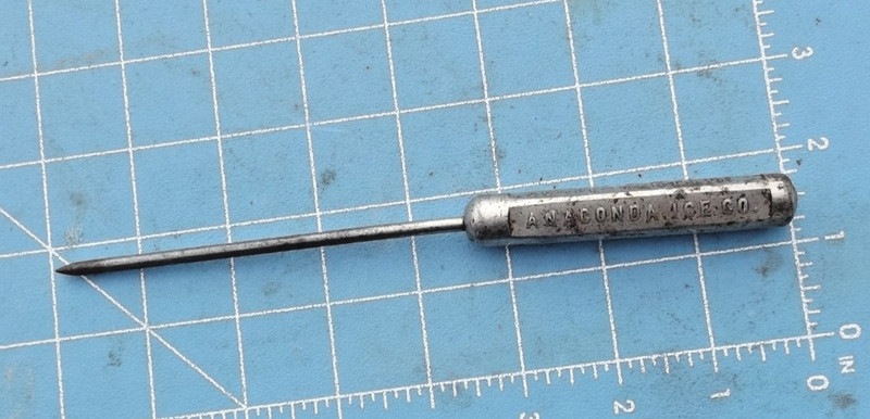 Circa 1900-1920 Anaconda Ice Co. Advertising Ice Pick