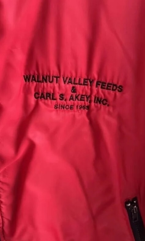 Vintage Farmers Grain Co. Seeds Jacket XXL Red Farm King Coat Indiana 1963 gallery