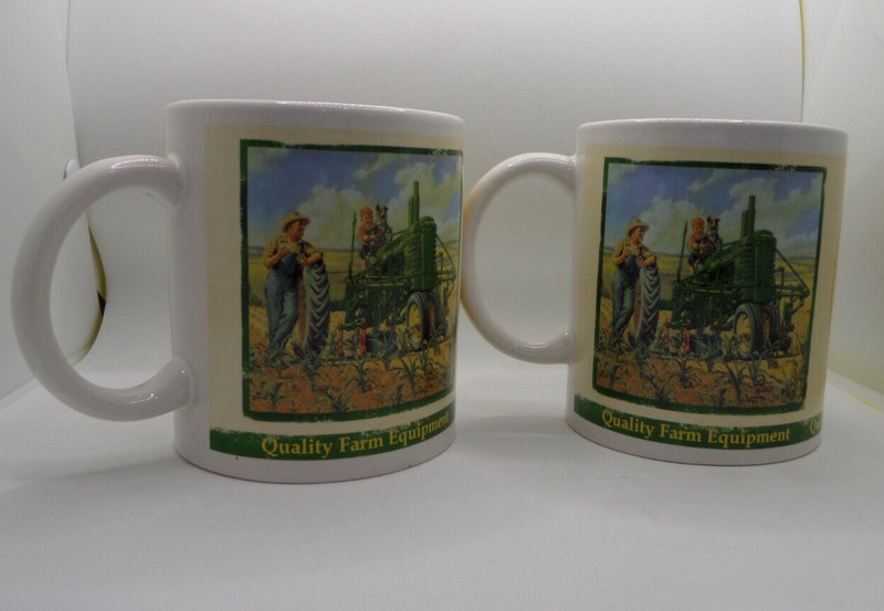 JOHN DEERE Cup Mug Coffee John Deere 2005 Collector Series Mugs ( 2 SETS=4 ) gallery