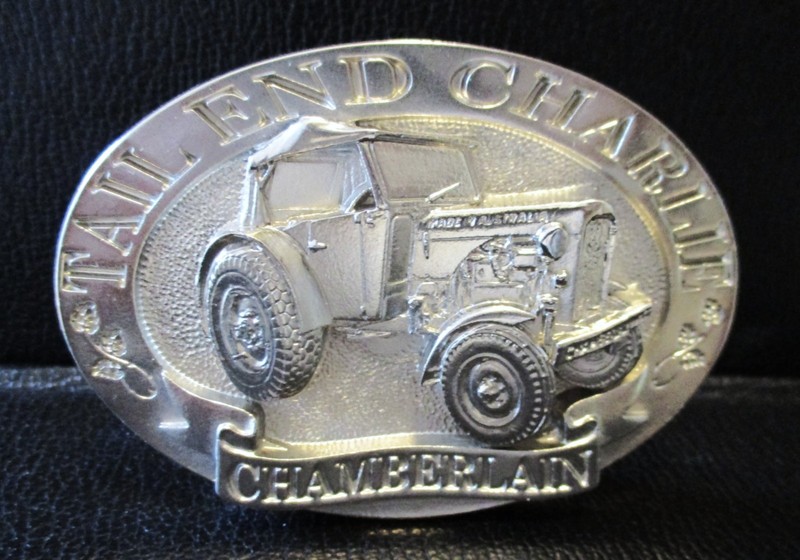 John Deere Australia Tail End Charlie Chamberlain CHAMPION Tractor Belt Buckle