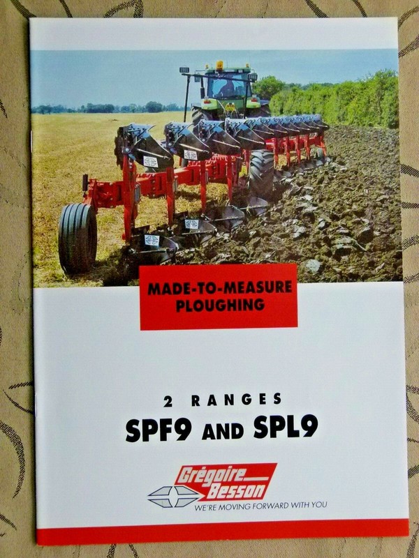 GREGOIRE-BESSON SPF9 & SPL9 PLOUGHS 12 PAGE BROCHURE