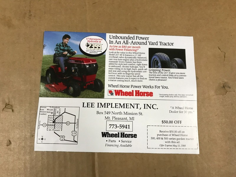 Vintage Wheel Horse Lawnmowers Salesman Brochure gallery