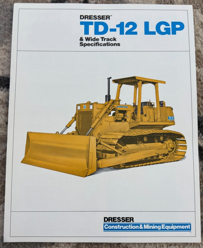 Dresser TD-12 LGP & Wide Track Crawler Dozer Brochure AMIL25