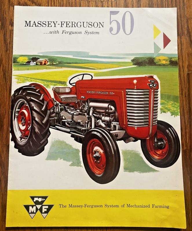 Massey Ferguson model 50 Tractor Sales Brochure